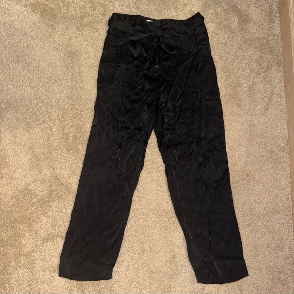 Aritzia Wilfred Silk Straight Leg Pants